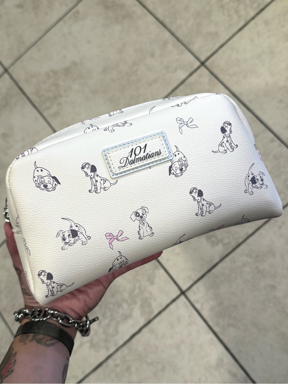 Disney 101 Dalmatians White Cosmetic Pouch